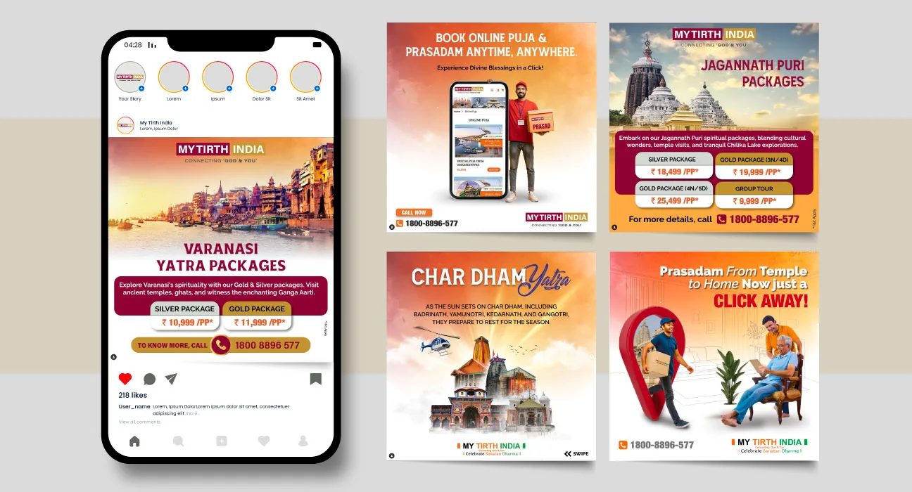 My Tirth India travel branding